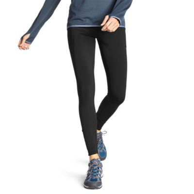 Women's Crossover Fleece Trail Tight Leggings High Rise Eddie Bauer