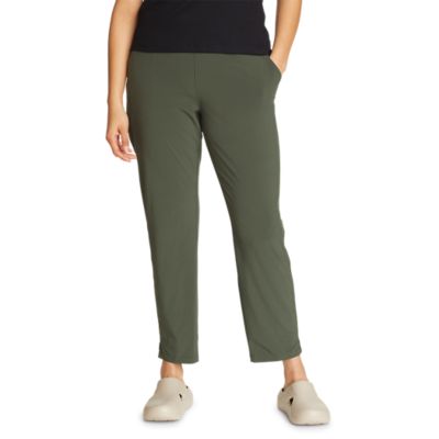  Eddie Bauer Women's Pants Size M Departure Lightweight Ankle  Green : Clothing, Shoes & Jewelry
