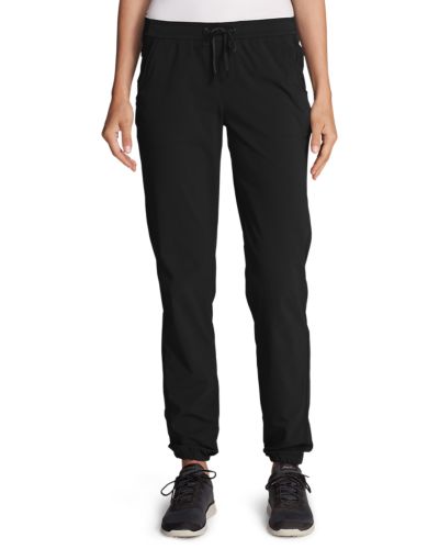 womens black jogger trousers