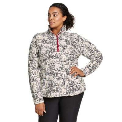 Women's Quest Fleece 1/4zip Printed Eddie Bauer