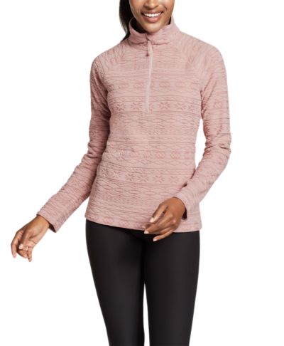 eddie bauer fleece quarter zip