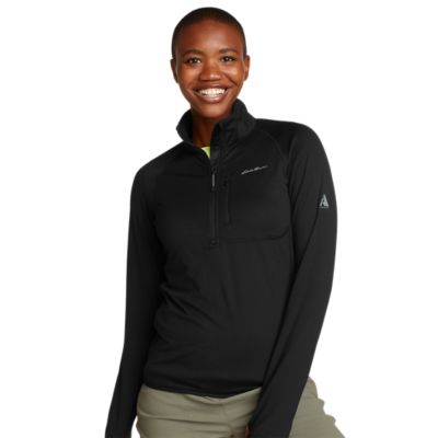 Eddie Bauer Women's High Route Grid Fleece 1/4-Zip. 1