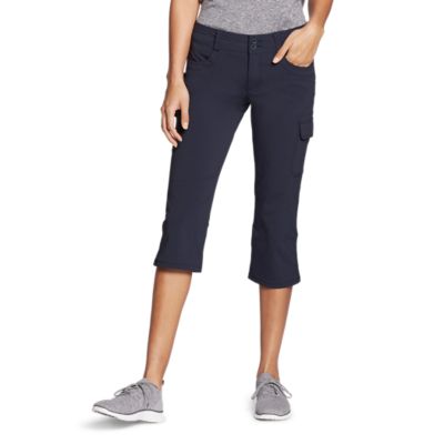 cotton womens cargo capris