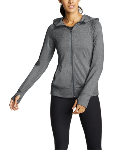 gray zip hoodie women's