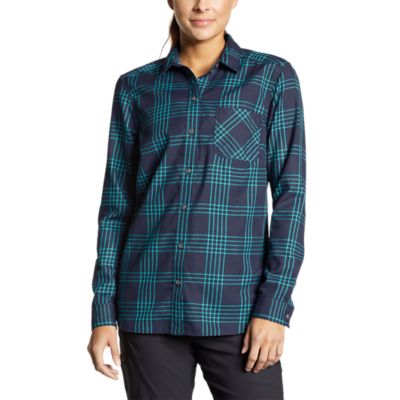 eddie bauer ladies flannel shirts