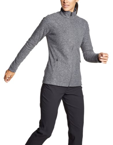 Women's Quest Fleece Raglansleeve Fullzip Jacket Solid Eddie Bauer