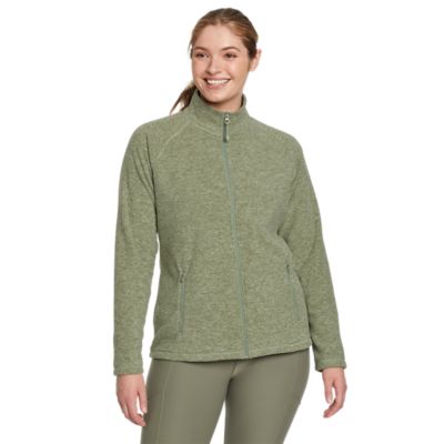Women's Quest Fleece Raglansleeve Fullzip Jacket Solid Eddie Bauer
