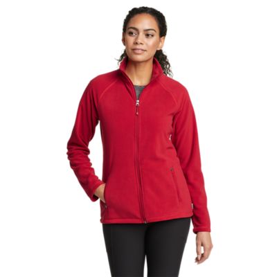Women's Quest Fleece Raglansleeve Fullzip Jacket Solid Eddie Bauer