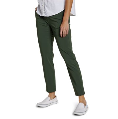 Women's High-Rise Straight Leg Ankle Pants 