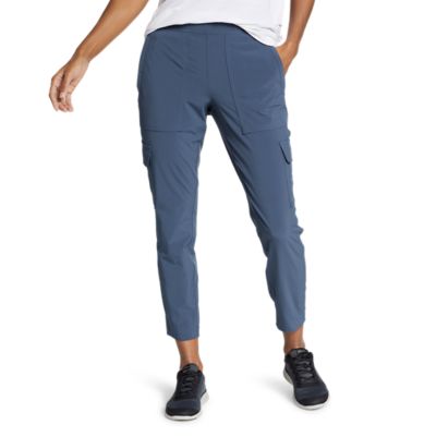 womens cargo pants with elastic ankles