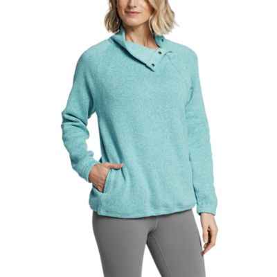 eddie bauer radiator fleece snap front pullover