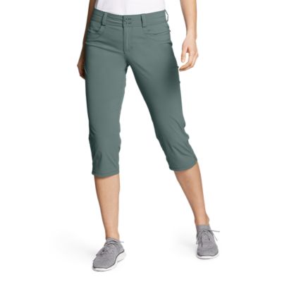 Eddie Bauer Green Utility Capri Pants Size 10P