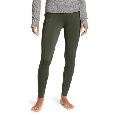 Eddie Bauer Women's Trail Tight Legging /Two Side Zip Pockets High-Rise Fit