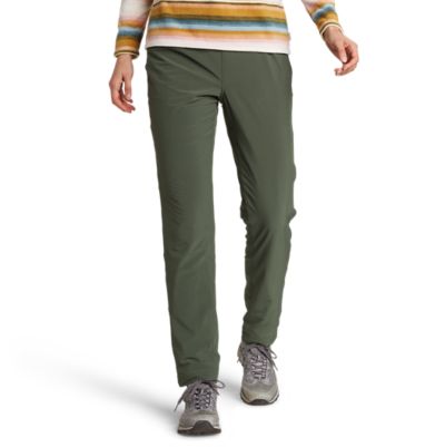 Women's Flexion Polar-lined Slim Straight Pants | Eddie Bauer