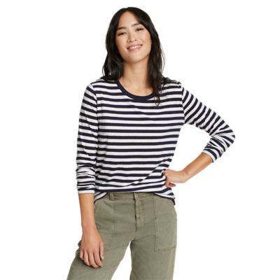 Image of Women's Myriad Long-Sleeve Crew T-Shirt - Stripe