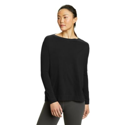 Women's Tempo Light Long-Sleeve Boat-Neck T-Shirt