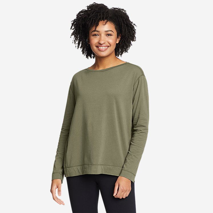Women's Tempo Light Long-Sleeve Boat-Neck T-Shirt large version