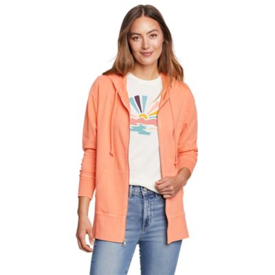Women's Mineral Wash Terry Fullzip Hoodie Eddie Bauer