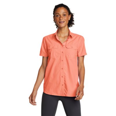 BOTHENIAL Short Sleeve Blouses Dressy Casual Button-Down Shirts