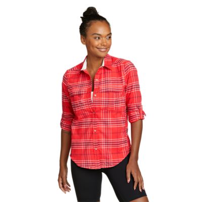 Eddie Bauer Women's Expedition Pro Long-Sleeve Flannel Shirt. 1