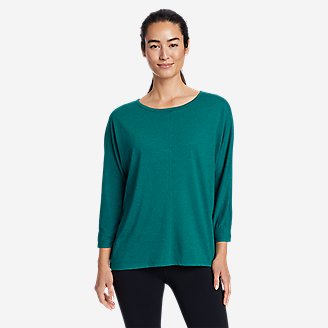Thumbnail View 1 - Women's Myriad 3/4-Sleeve Boat-Neck Top