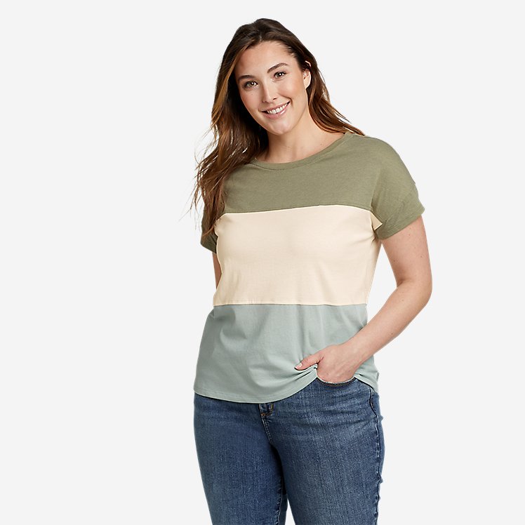 Women's Myriad Short-Sleeve Boat-Neck T-Shirt large version
