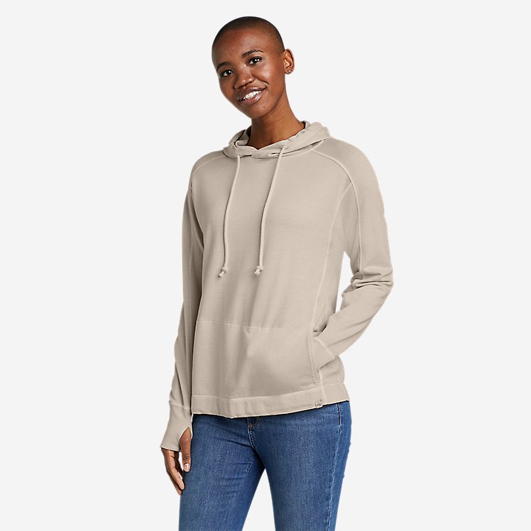 Women's Mineral Wash Terry Hoodie large version