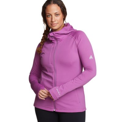 Fleece full zip hot sale hoodie women's