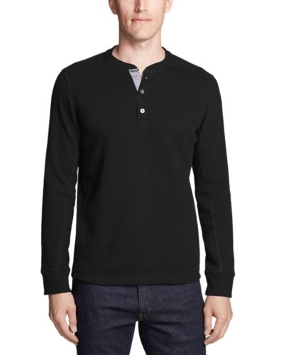 Men's Eddie's Favorite Thermal Henley Shirt Eddie Bauer