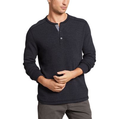 Men's Eddie's Favorite Thermal Henley Shirt Eddie Bauer