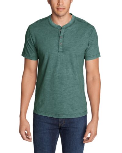 Men's Legend Wash Short-sleeve Slub Henley Shirt | Eddie Bauer