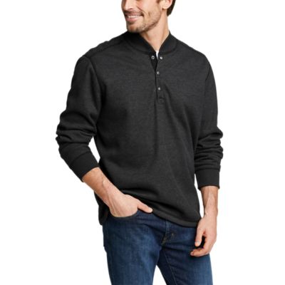 Image of Men's Faux Shearling-Lined Thermal Henley