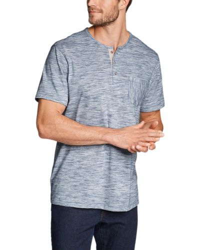 Men's Legend Wash Pro Short-sleeve Henley - Space Dye | Eddie Bauer