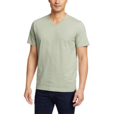 Short-sleeve V-neck T-shirt 