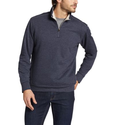 Men's Sherpa-lined Camp Fleece 1/4-zip | Eddie Bauer