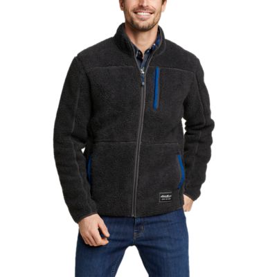 Image of Men's Chilali Faux Shearling-Fleece Full-Zip Mock