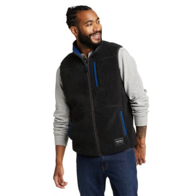 mens fleece vest jacket