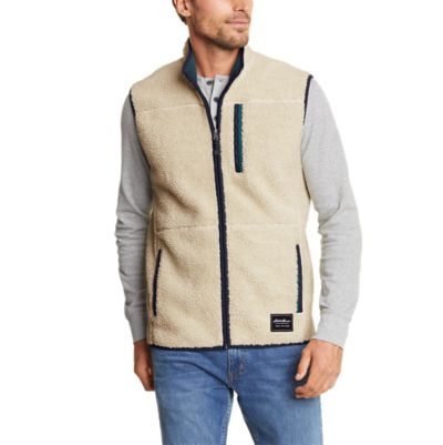 Eddie Bauer Men's Chilali Faux Shearling Fleece Vest. 1