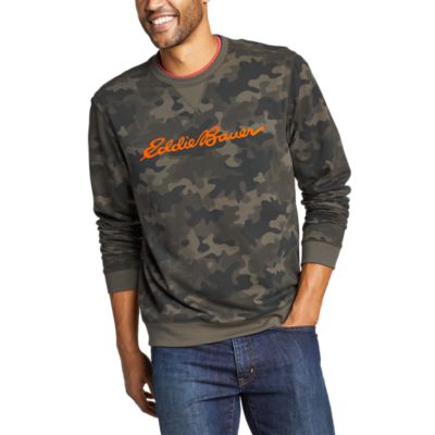 camo crew sweatshirt