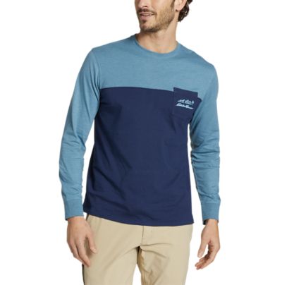 Men S Legend Wash Pro Long Sleeve T Shirt Color Block Eddie Bauer