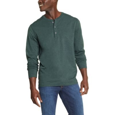 Classic Flame Long Sleeve Henley, 59% OFF