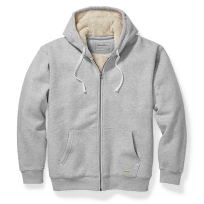 Hoodie with fluffy outlet lining