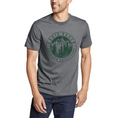 Eddie Bauer Men's Graphic T-Shirt - Squatch Patrol - Green - XXLarge