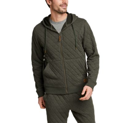 Image of Men's Outlooker Quilted Full-Zip Hoodie