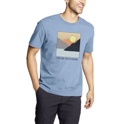Men's Graphic Tshirt Cool Summer Eddie Bauer