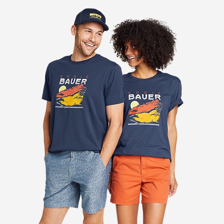 Eddie Bauer Abstract Mountain T-Shirt large version