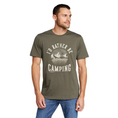 Men's Eddie Bauer Rather Be Camping Tshirt Eddie Bauer