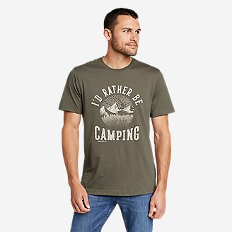Thumbnail View 1 - Men's Eddie Bauer Rather Be Camping T-Shirt