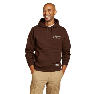 Eb Signature Postcard Graphic Pullover Hooded Sweatshirt Eddie Bauer