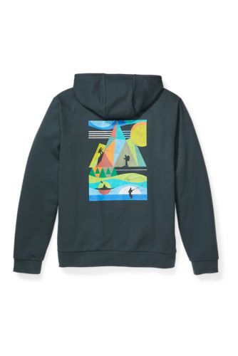 Camp Fleece Graphic Full-Zip Hoodie - Multi Mountain